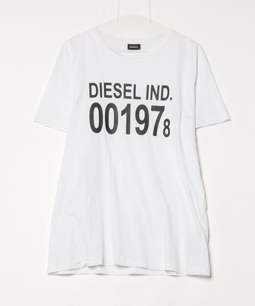 DIESEL 半袖ホワイトTシャツ DIESEL 「DIESEL」 半袖Tシャツ X-LARGE ホワイト メンズ