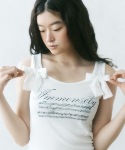 FCMM タンクトップ ノースリーブ 「日本限定」RIBBON TANKTOP / リボン