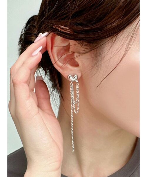 RESEXXY（リゼクシー） ピアス ハートチェーンピアス レディース