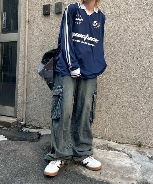 「ILL'S」 「suggestion」長(zhǎng)袖Tシャツ L ホワイト メンズ