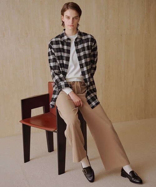 TAO 2023FW タータンチェックブラウス　Mサイズ ブラウス シャツ コットン起毛タータンチェック レディース : ZOZOTOWN