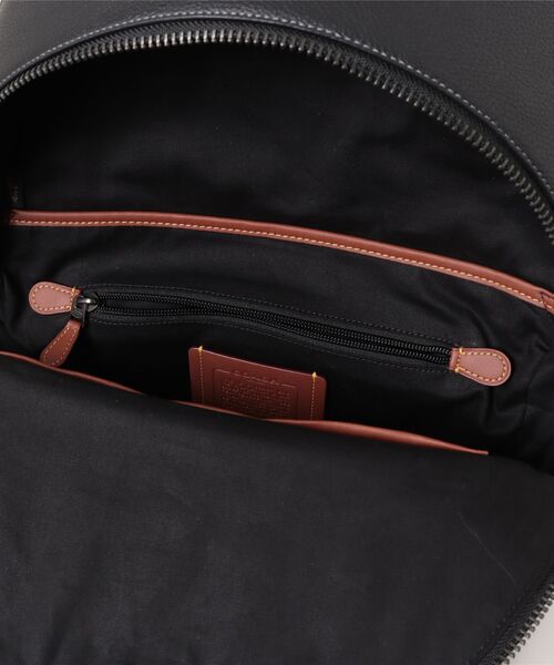 【美品】COACH 黒 レザー バックパック COACH デイバック リュック チャーター バックパック・マキシ