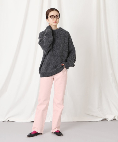「IENA」 デニムパンツ 34 ピンク レディース