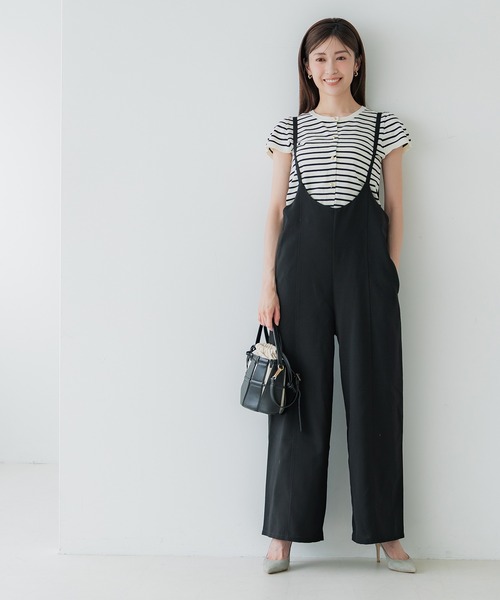 the store by cocucaブラック オールインワン未使用 サイズ1 coca（コカ） オールインワン 「WEB限定セール」リネンライクキャミ