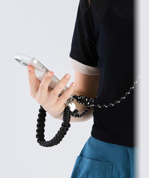 agnes b.■Radies Wハート型 スマホチェーンストラップ/送料込 agnes b.□Radies Wハート型 スマホチェーンストラップ/送料込