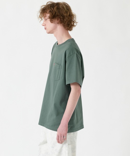 「Levi's」 半袖Tシャツ S グリーン メンズ
