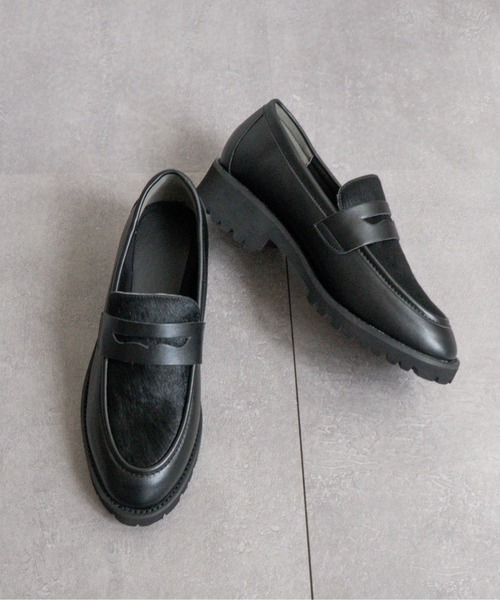 ローファー ボリュームソールコインローファー レディース : ZOZOTOWN