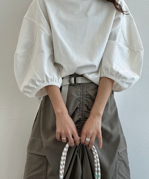 「niko and...」 半袖カットソー MEDIUM ベージュ レディース