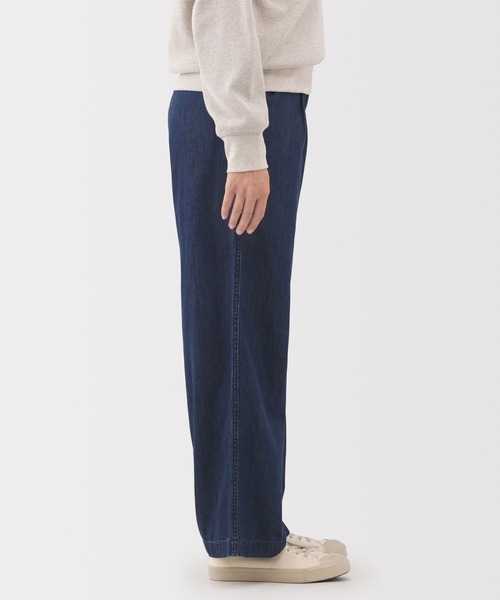 無印良品（MUJI） ワイドパンツ ジーンズ デニム デニムパンツ 婦人 