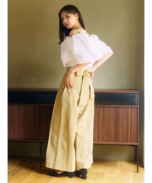 TONAL（トーナル） ブラウス シャツ 2WAYオフショルブラウス