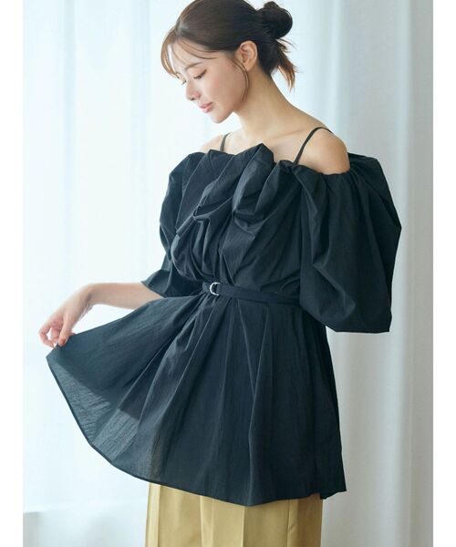 TONAL（トーナル） ブラウス シャツ 2WAYオフショルブラウス
