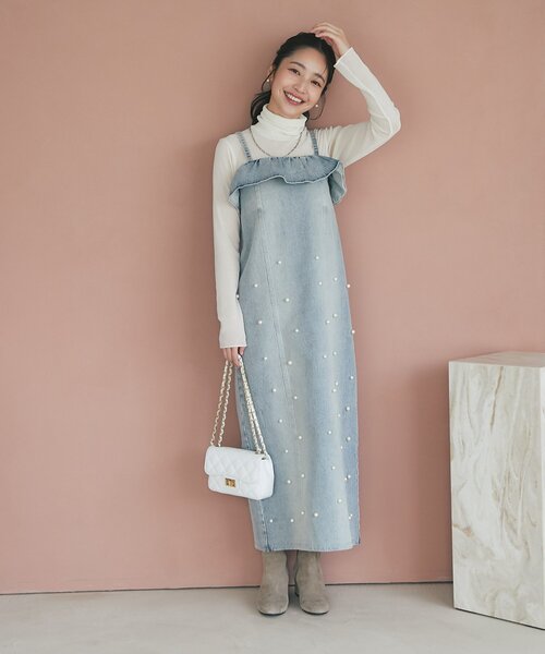 La boutique Bonbon（ラブティックボンボン） ワンピース パール付き
