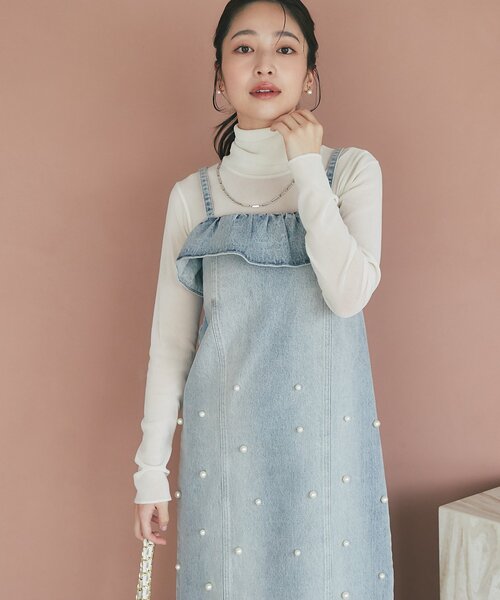 La boutique Bonbon（ラブティックボンボン） ワンピース パール付き