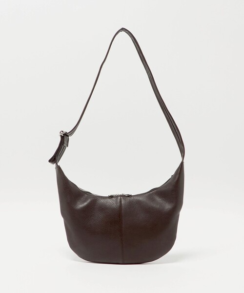 レザー ムーン ショルダー バッグ　ダークブラウン　beauty&youth BEAUTY＆YOUTH UNITED ARROWS ショルダーバッグ レザー ムーン