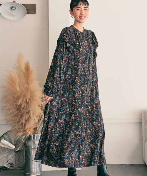 AMERI / 長袖ワンピース/M/--/BLK AMERICAN HOLIC（アメリカンホリック） 長袖ワンピース M ブラック