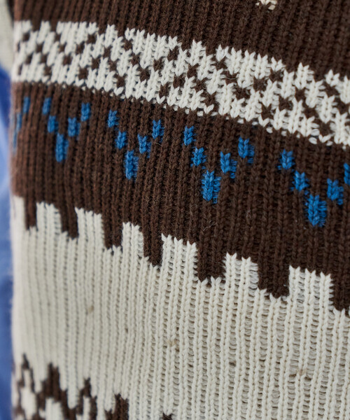 【美品】MACHATT ノルディックニットベスト MAISON DE THERESE（メゾン ド テレーズ） ベスト ジレ Vネック