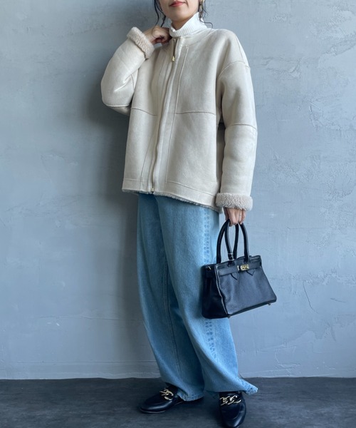 yama！新品★MICA&DEAL*ボアコート MICA&DEAL（マイカアンドディール） コート アウター リバーシブル
