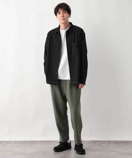 GLOBAL WORK（グローバルワーク） パンツ イージーケアストレッチ