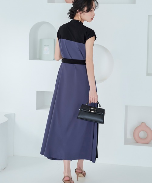 「RUIRUE BOUTIQUE」 ノースリーブワンピース M ブラウン レディース_画像5