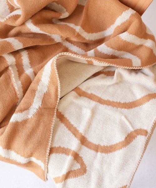 ブランケット 「 Sowel. / ソエル 」 ニュアンス ライン バイカラー