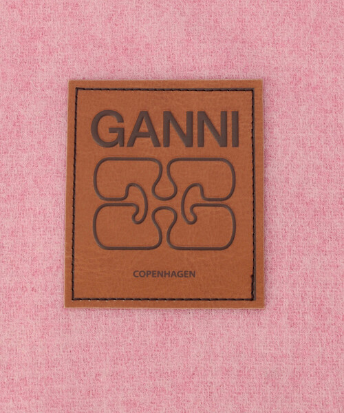 GANNI（ガニー） マフラー ストール Double Face Wool Solid Scarf