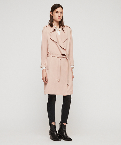 ALLSAINTS（オールセインツ） チェスターコート SMALL ピンク