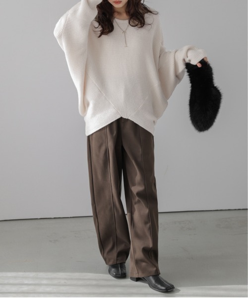 【オシャレ✩IENA】変形カットソーセーター　ルドーム オシャレ✩IENA変形カットソーセーター ルドーム 変形カットソー