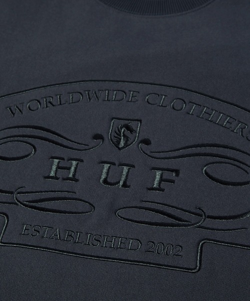 HUF（ハフ） トレーナー スウェット WORLDWIDE CLOTHIERS CREWNECK
