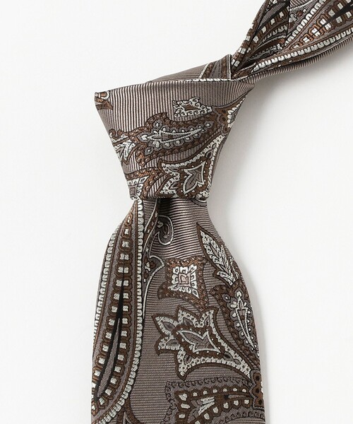 BEAMS F（ビームスF） ネクタイ Holliday ＆ Brown / シルク