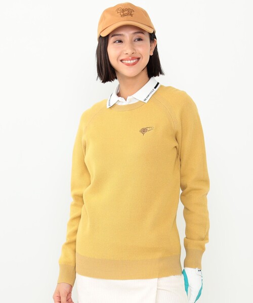 BEAMS GOLF（ビームス ゴルフ） 長袖ニット SMALL イエロー レディース