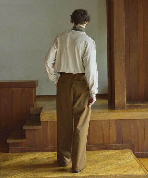 「Bleme」 長袖ニット M ネイビー メンズ_画像8