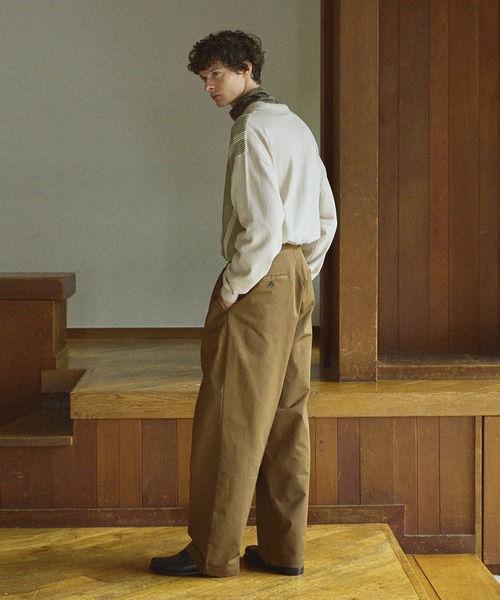 「Bleme」 長袖ニット M ネイビー メンズ_画像9