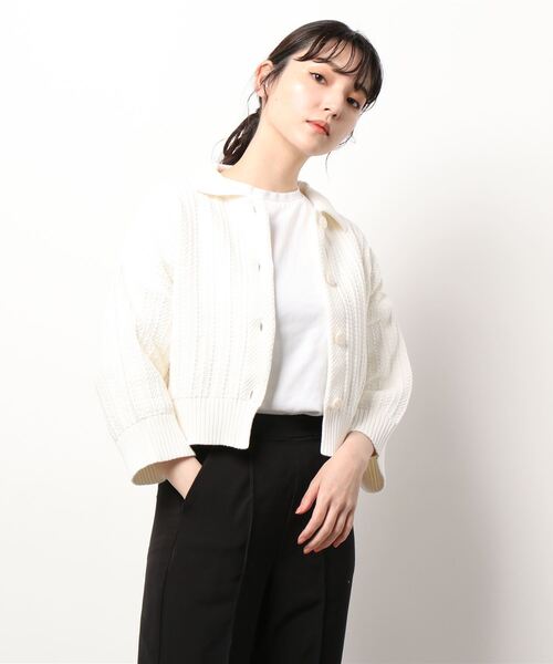 agnes b.（アニエスベー） ニットカーディガン 2 ホワイト系その他
