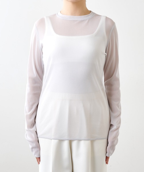 「Whim Gazette」 長袖カットソー FREE ホワイト レディース_画像9