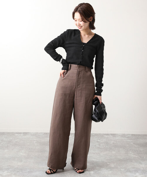 「SLOBE IENA」 長袖チュニック - グリーン レディース_画像4