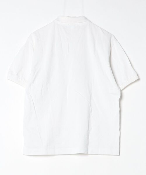「LACOSTE」 ワンポイント半袖ポロシャツ X-SMALL ホワイト メンズ_画像2