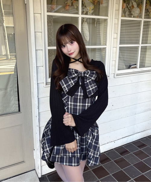 one way（ワンウェイ） ワンピース リボンアンサンブルワンピース