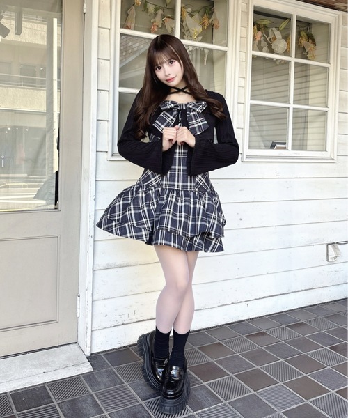 one way（ワンウェイ） ワンピース リボンアンサンブルワンピース