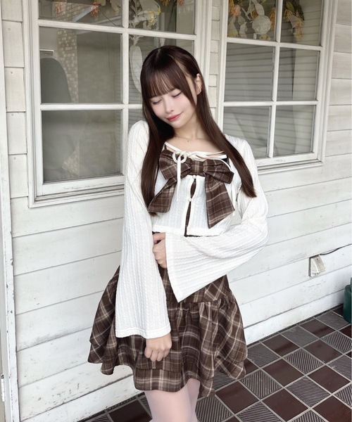 one way（ワンウェイ） ワンピース リボンアンサンブルワンピース