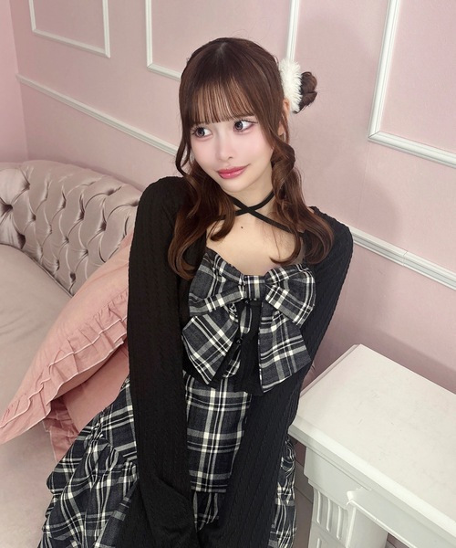 one way（ワンウェイ） ワンピース リボンアンサンブルワンピース