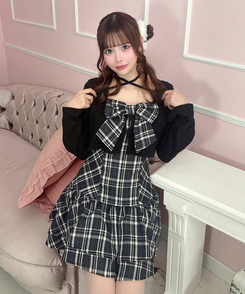 one way（ワンウェイ） ワンピース リボンアンサンブルワンピース