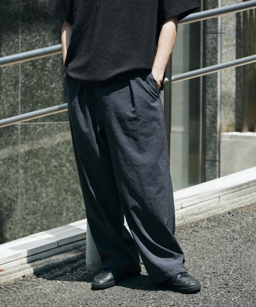 「JOURNAL STANDARD」 イージーパンツ SMALL ブラウン メンズ_画像2