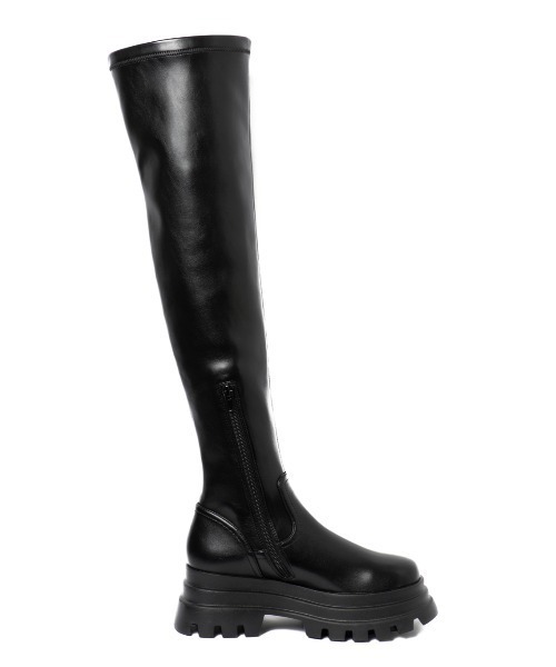 「R&E」 ロングブーツ S ブラック レディース_画像3