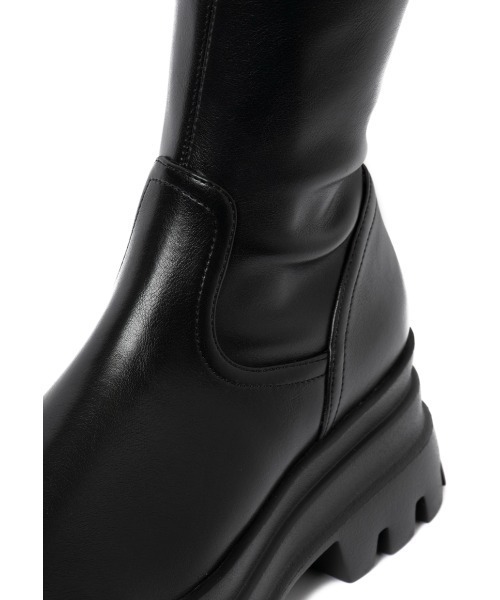 「R&E」 ロングブーツ S ブラック レディース_画像4