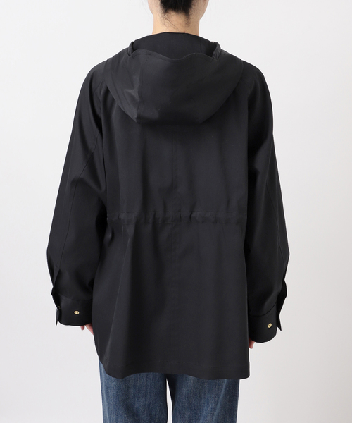 spick&span スピックアンドスパン フード ブルゾン ブラック M 美品 Spick＆Span（スピック アンド スパン） コート アウター 撥水ツイル