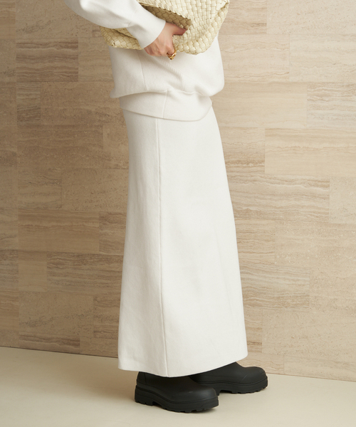 plage（プラージュ） スカート lesTendre white sweat スカート