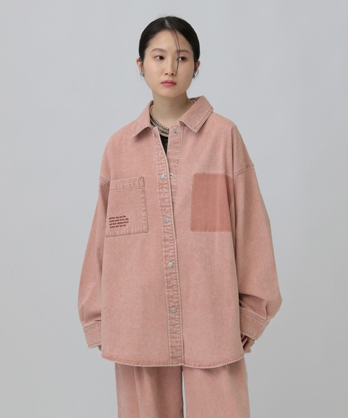 LEPSIM デニムシャツ ブラウンピンク 完売色 新品 レプシィム lepsim デニムシャツ ブラウンピンク - メルカリ