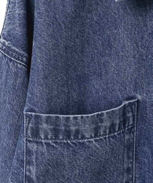 LEPSIM（レプシィム） ブラウス シャツ 刺繍BIGデニムシャツ 629846