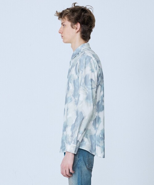 5351 POUR LES HOMMES シャツ 「フラワー柄」長袖 プリント シャツ
