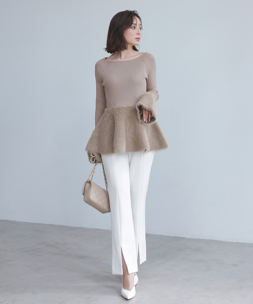 「anuans」 パンツ MEDIUM ブルー レディース_画像5